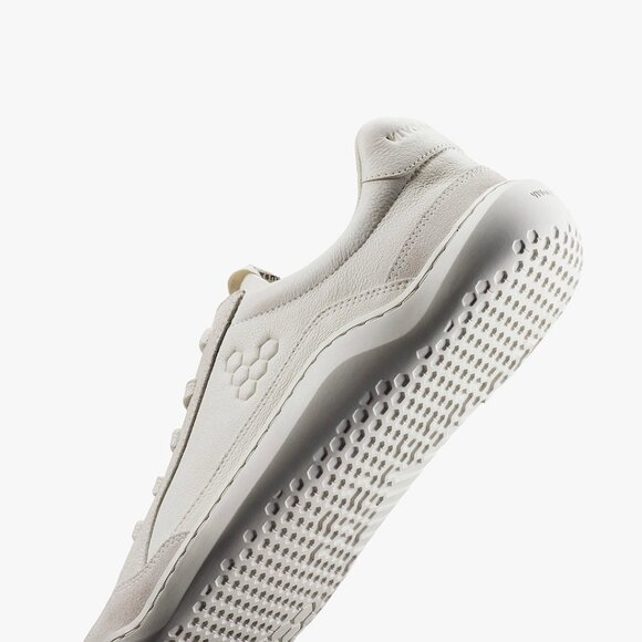Vivobarefoot Womens Gobi II Premium Leather Sneaker in Limestone - Picture 12 of 13
